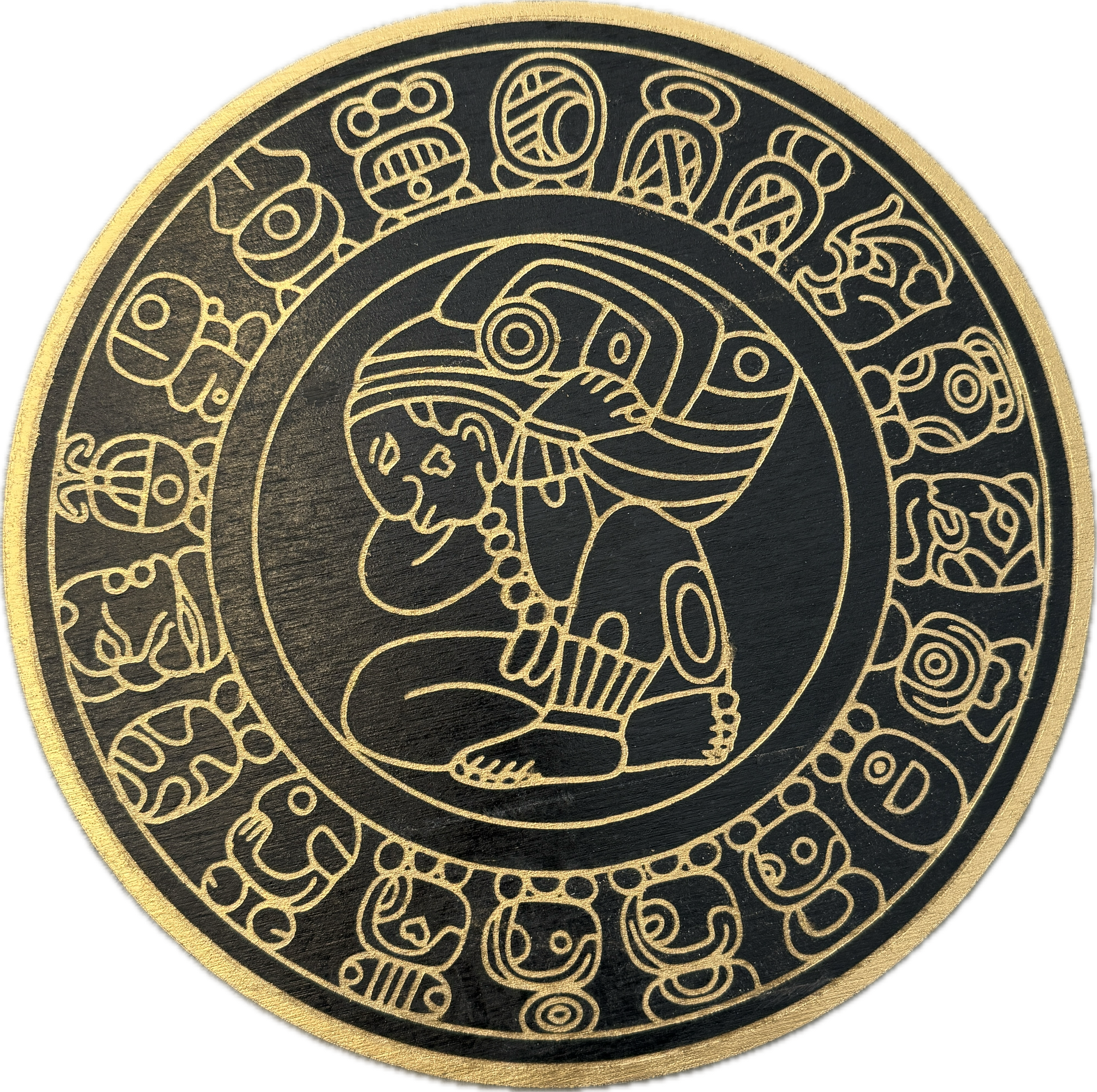 Color Filled Mayan Calendar